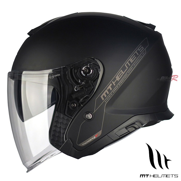 MT 썬더3 SV JET 무광검정 오픈페이스 헬멧
